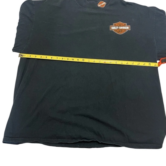 Harley-Davidson 2000's 2XL Long Sleeve Flame Shirt Mock Neck 100% Cotton RN38619 - Picture 6 of 7